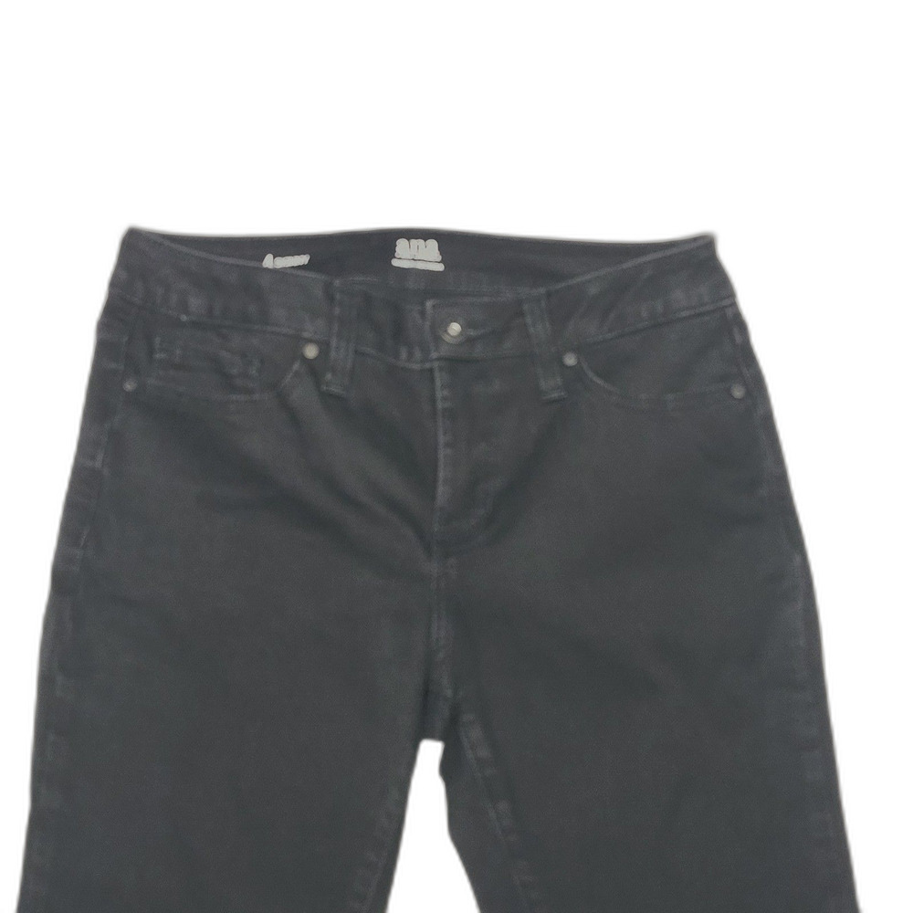 Ana A New Approach Women's Size 4 Skinny Jeans Dark Wash Black Stretch Denim